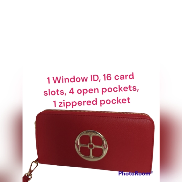 IMAN Red Wallet/Wristlet - Picture 2 of 6